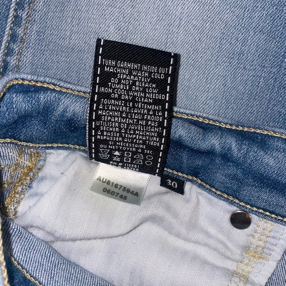 7 FOR ALL MANKIND cropped boot jeans size 30 - Picture 10 of 10